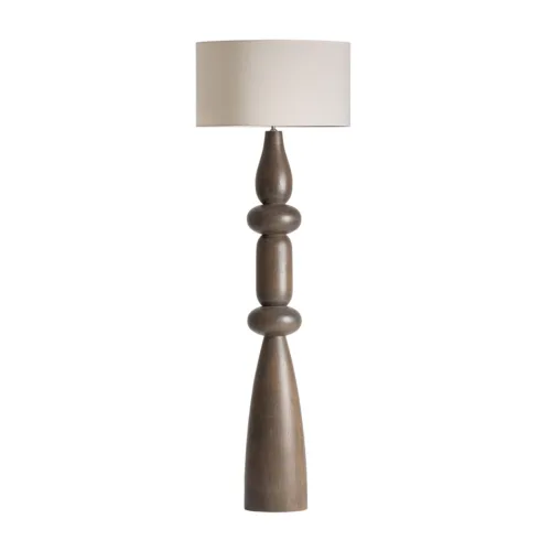 Lámpara de pie de madera de mango 56x170 cm Cinzia