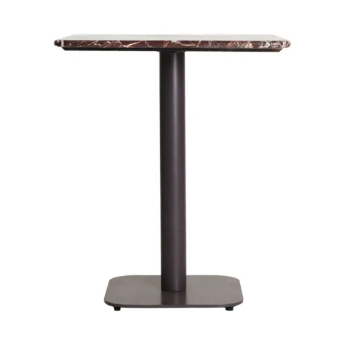 Mesa de bar de mármol burdeos 65x78 cm Gaillac
