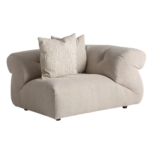 Módulo de sofá esquinero tapizado crema 127x112 cm Evron