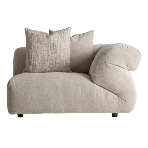 Módulo de sofá esquinero tapizado crema 127x112 cm Evron