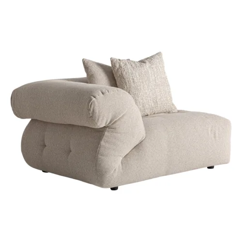 Módulo de sofá esquinero tapizado blanco 127x112 cm Evron