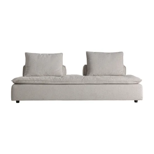 Módulo de sofá central tapizado gris 220x120 cm Vaiges