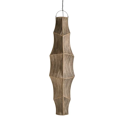Lámpara colgante de fibra natural beige 50x200 cm Lauzun