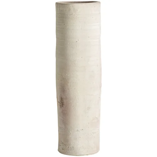 Jarrón de arcilla beige 23x80 cm Klam