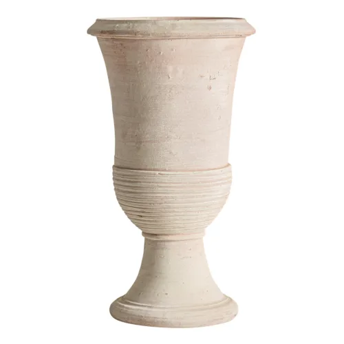 Jarrón de arcilla beige 40x70 cm Klam