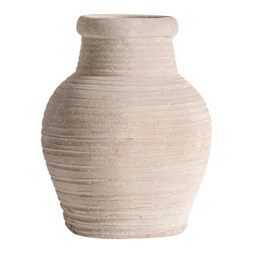 Tinaja de arcilla beige 36x40 cm Klam