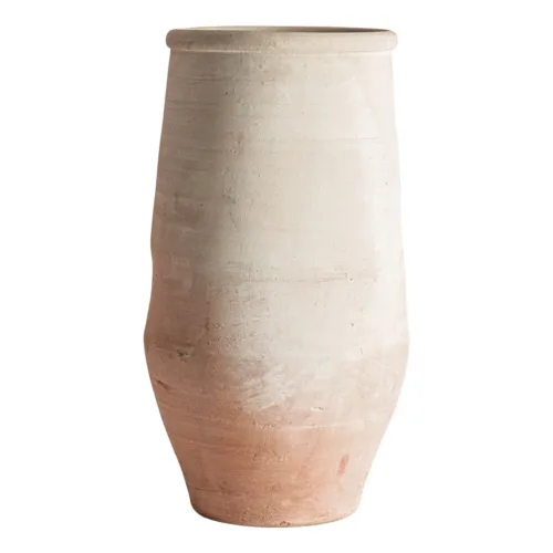 Macetero de arcilla beige 50x100 cm Klam