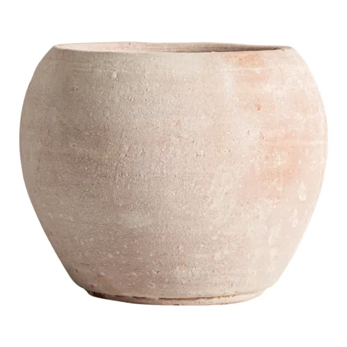 Jarrón de arcilla beige 28x23 cm Klam