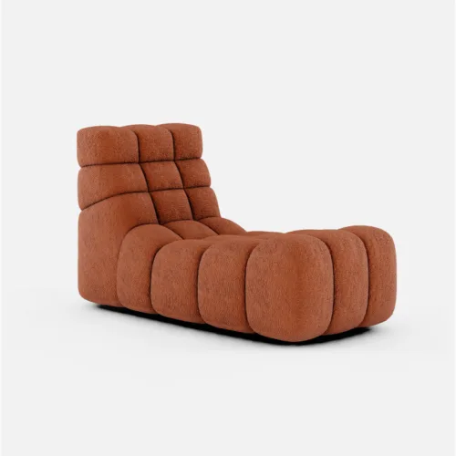 Chaise longue relax de olefina terracota Chopin