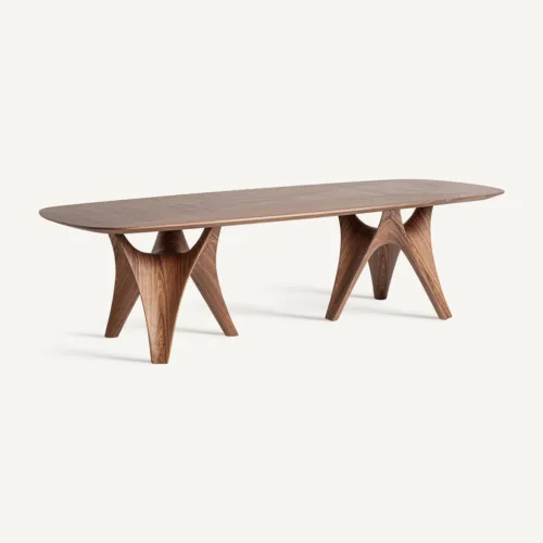 Mesa de comedor Bilzen marrón