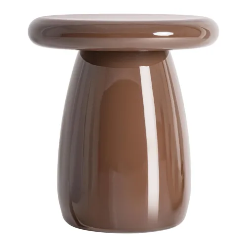 Mesa auxiliar Meres marrón