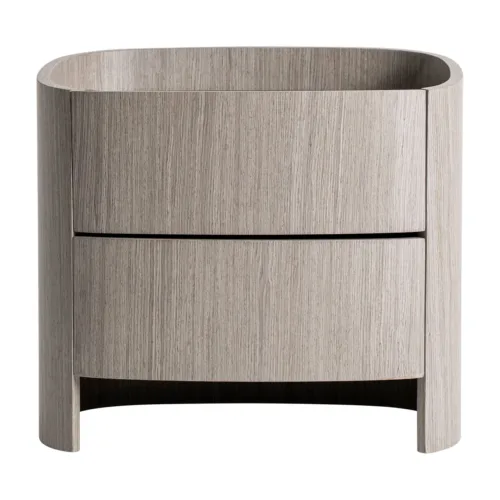 Mesita de noche Burkina gris