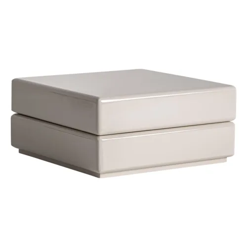 Mesa de centro Whiel blanca rota