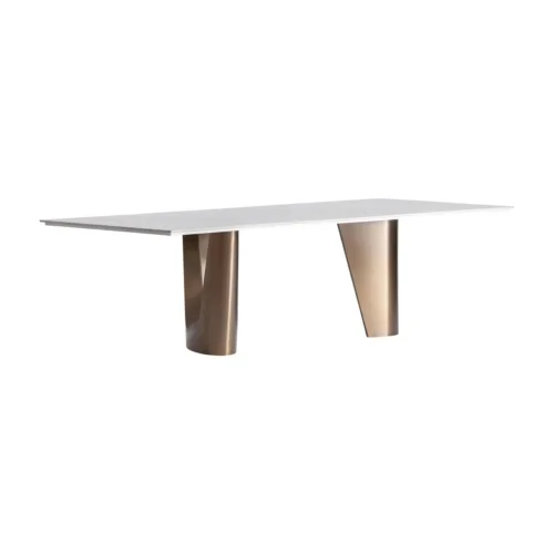 Mesa de comedor Ledat blanca rota