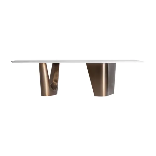 Mesa de comedor Ledat blanca rota