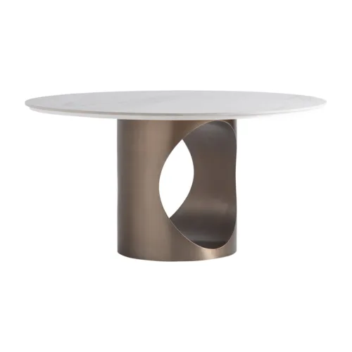 Mesa de comedor Dausse blanca rota
