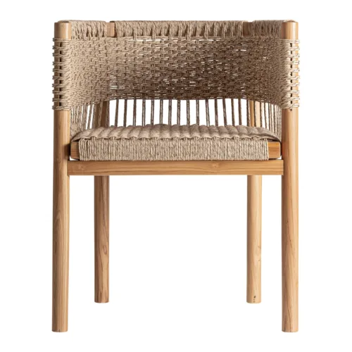 Silla Jarlan de madera de teca
