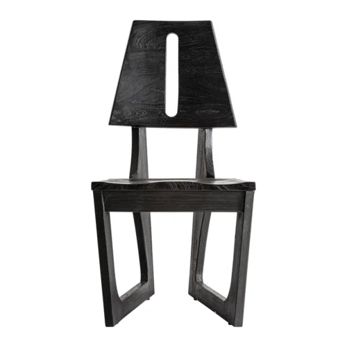 Silla Cruzel de madera de teca 51 × 97 cm