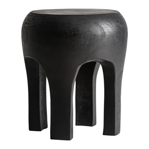 Mesa auxiliar Wahel de madera suar 40 × 46 cm
