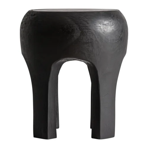 Mesa auxiliar Wahel de madera suar 40 × 46 cm
