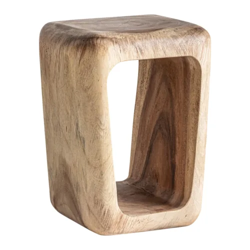 Mesa auxiliar Galej de madera suar 45 × 60 cm