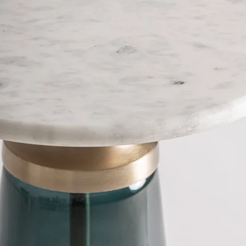 Mesa auxiliar de vidrio 31 cm