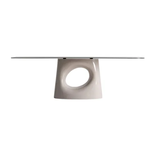 Mesa de comedor Kamez de vidrio