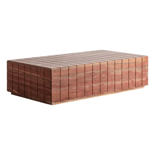 Mesa de centro de travertino