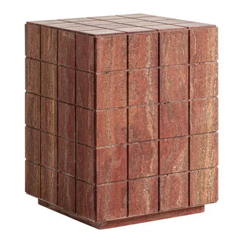 Mesa auxiliar de travertino
