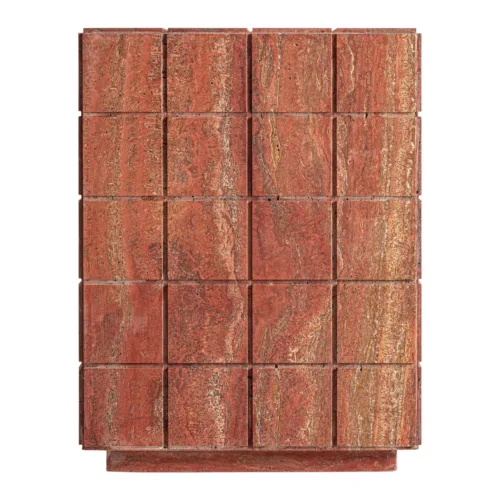 Mesa auxiliar de travertino