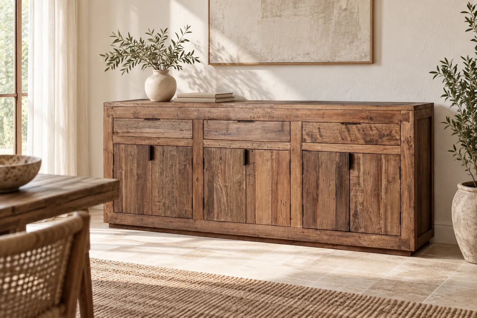 Aparador Selby en salon mediterraneo Home